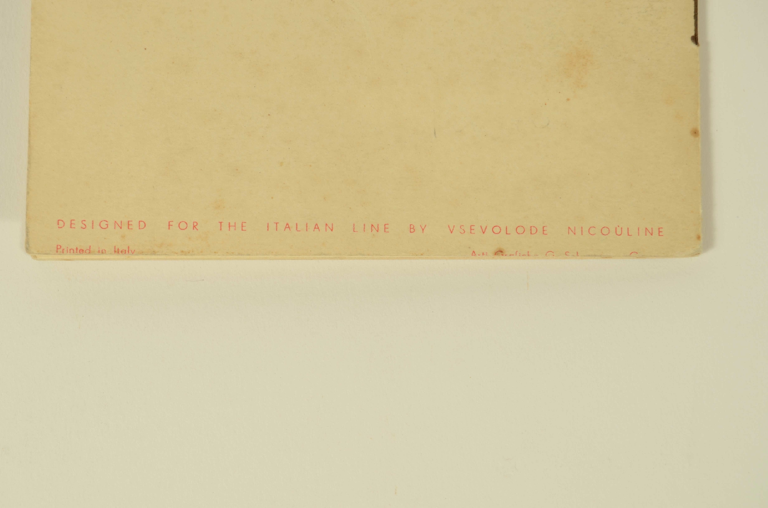 SS REX/R312-Passenger List