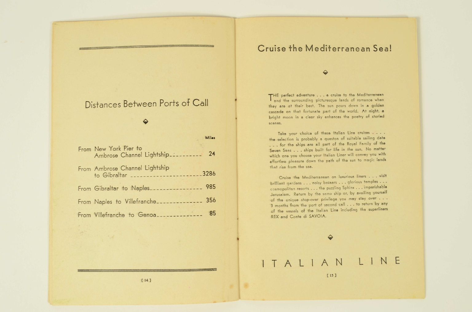 SS REX/R312-Passenger List