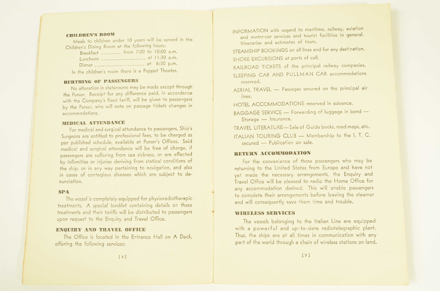 SS REX/R314a-Passenger List