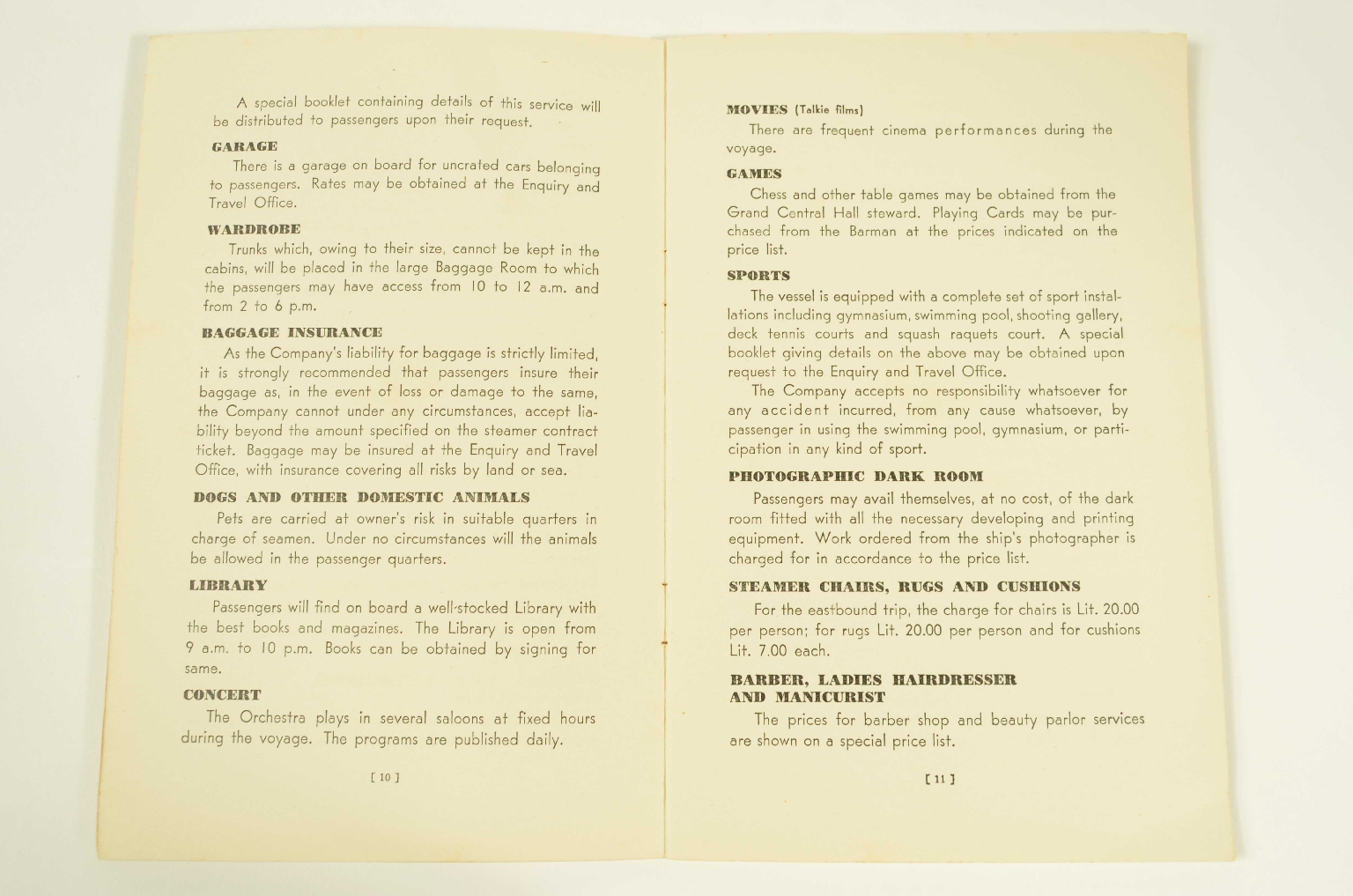 SS REX/R314a-Passenger List