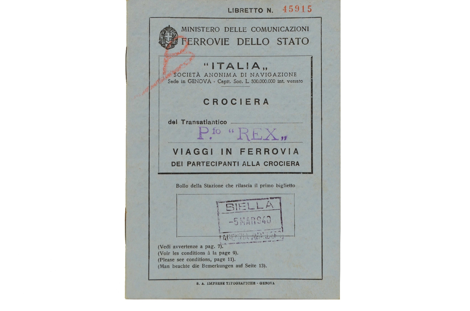 SS REX/R319-Railroid Journey