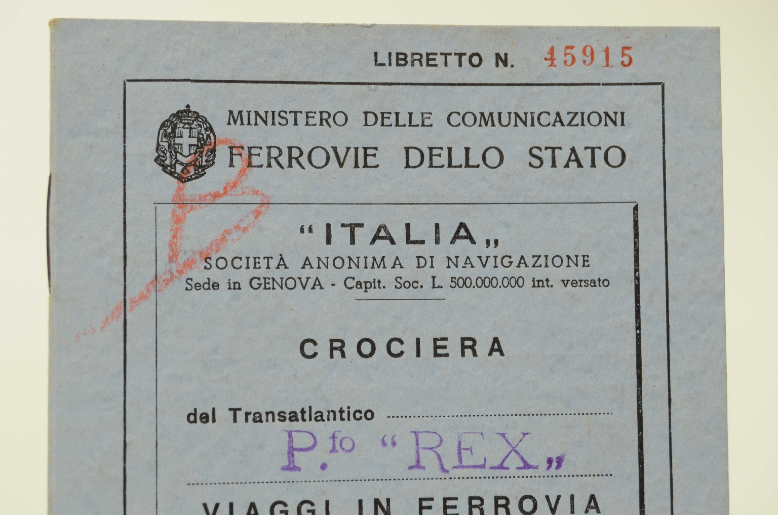 SS REX/R319-Railroid Journey