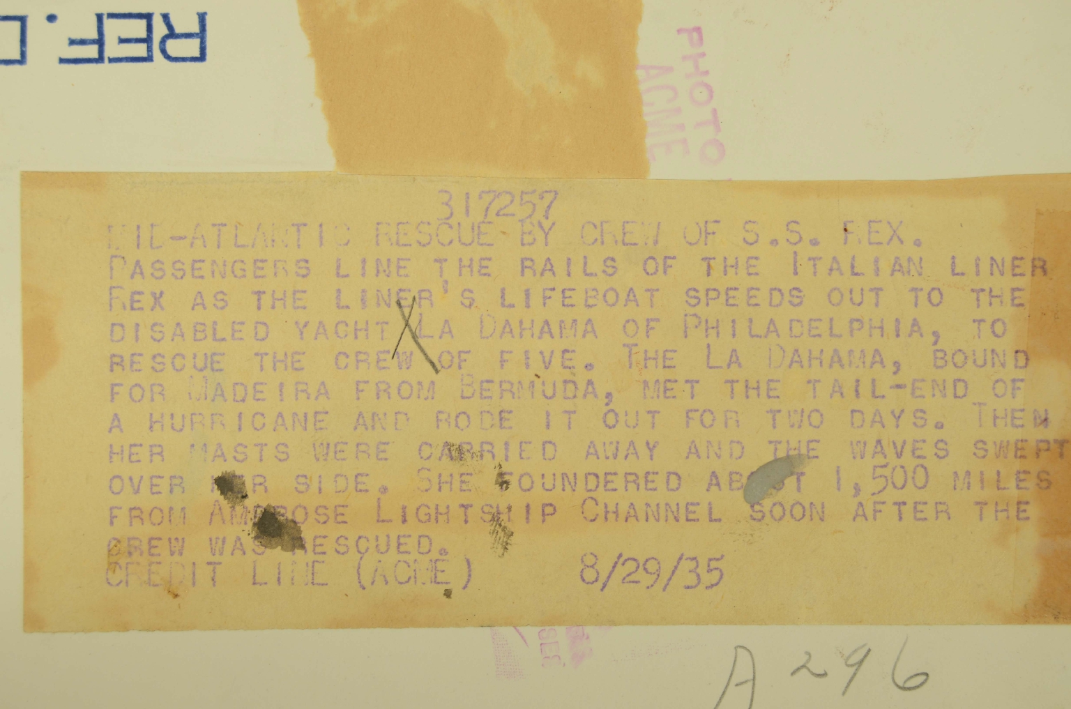 SS REX/R348-La Dahama Rescue