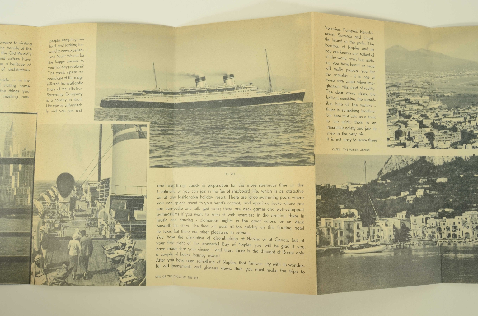 Transatlantico REX/R397-Pieghevole Pubblicitario