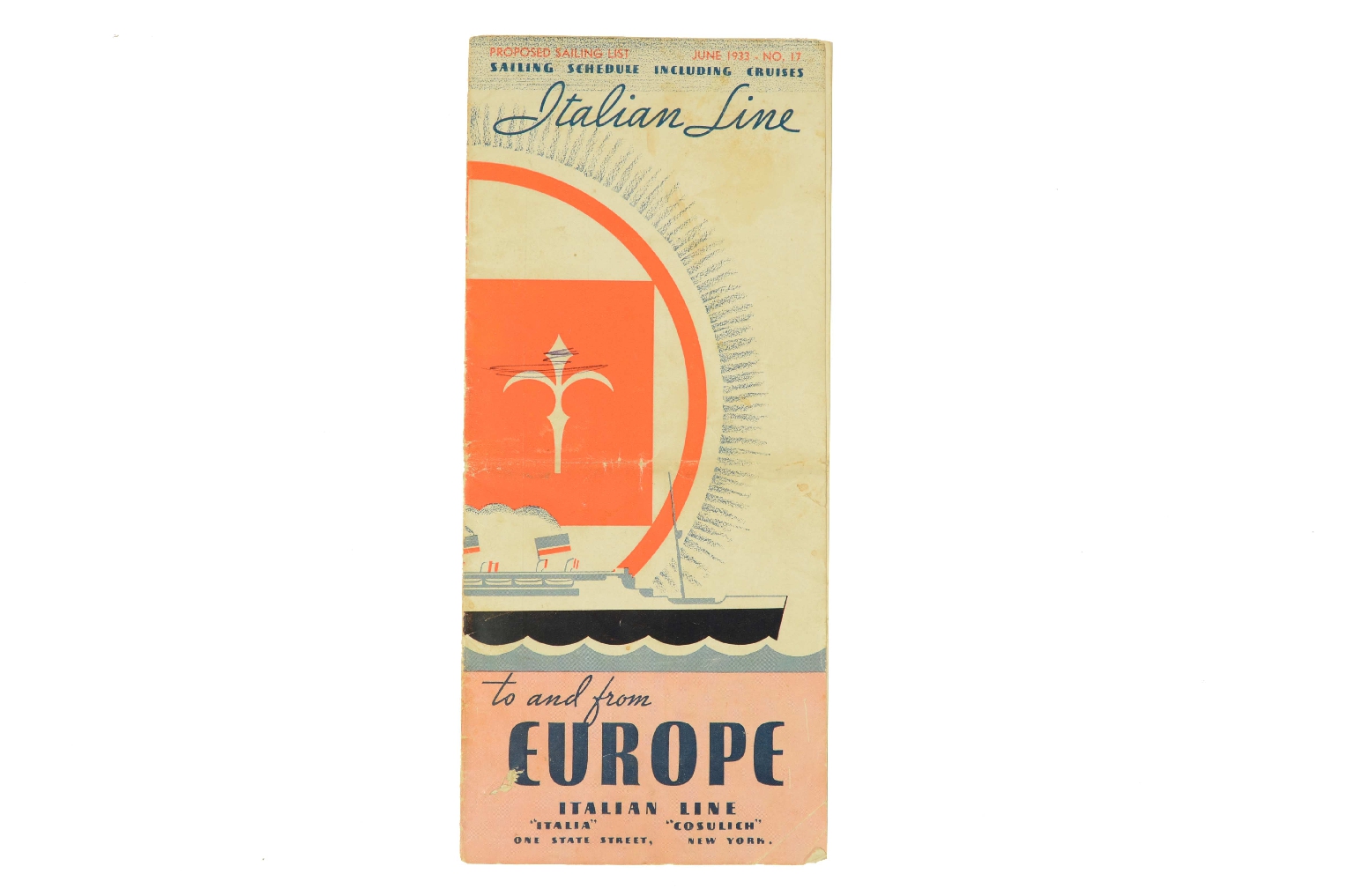 SS REX/R399-Cruise Itinerary