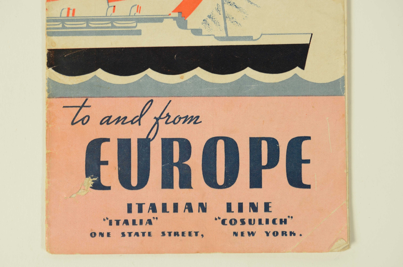 Transatlantico REX/R399-Programma di Viaggio