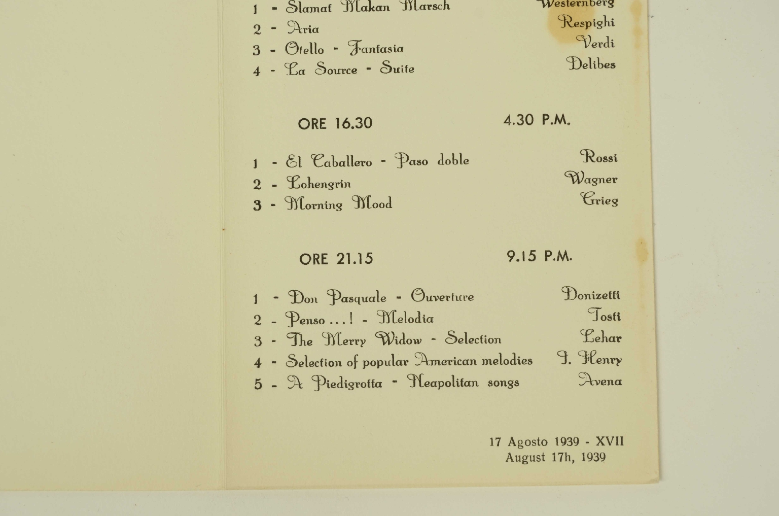 SS REX/R566-Musical Program