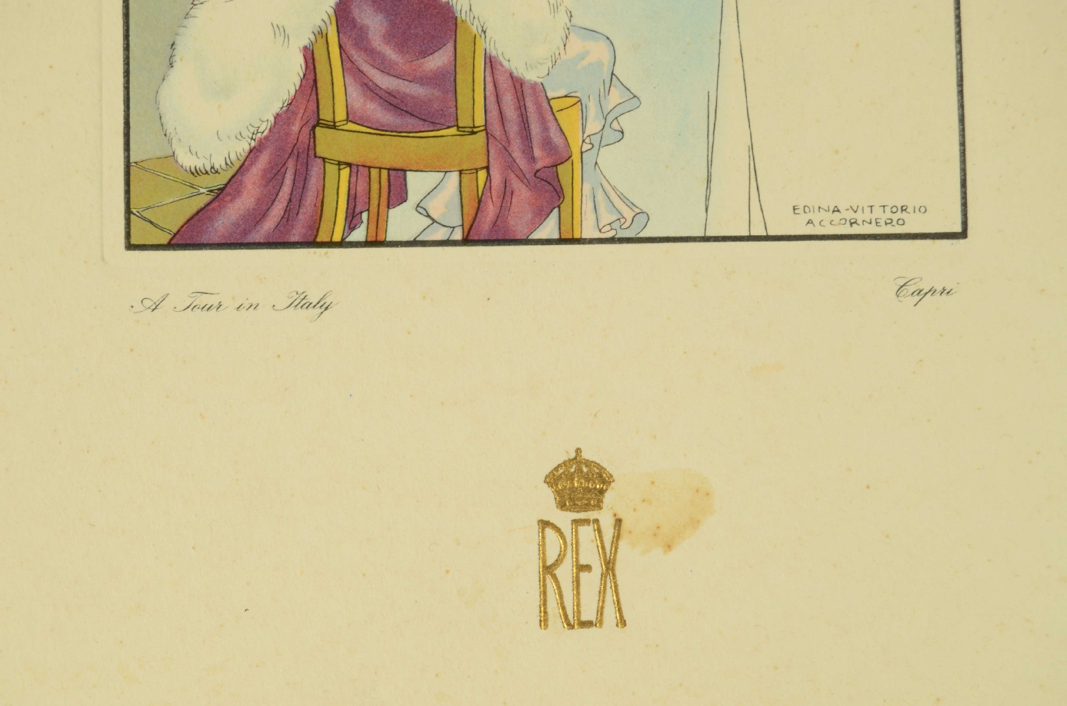 SS REX/R568-First-Class Menu