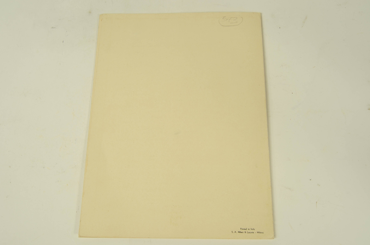 SS REX/R573-First-Class Menu