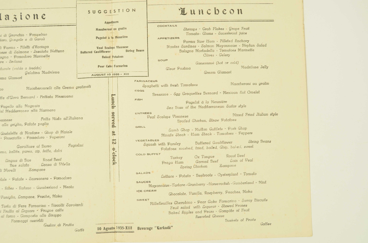 SS REX/R579-REX Menu
