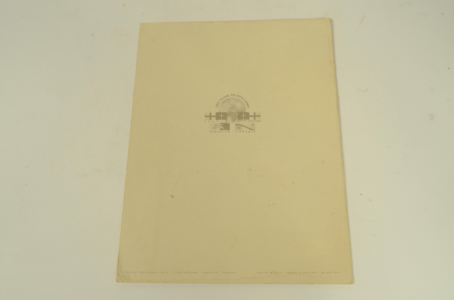 Transatlantico REX/R600-Menu Aprile 1940