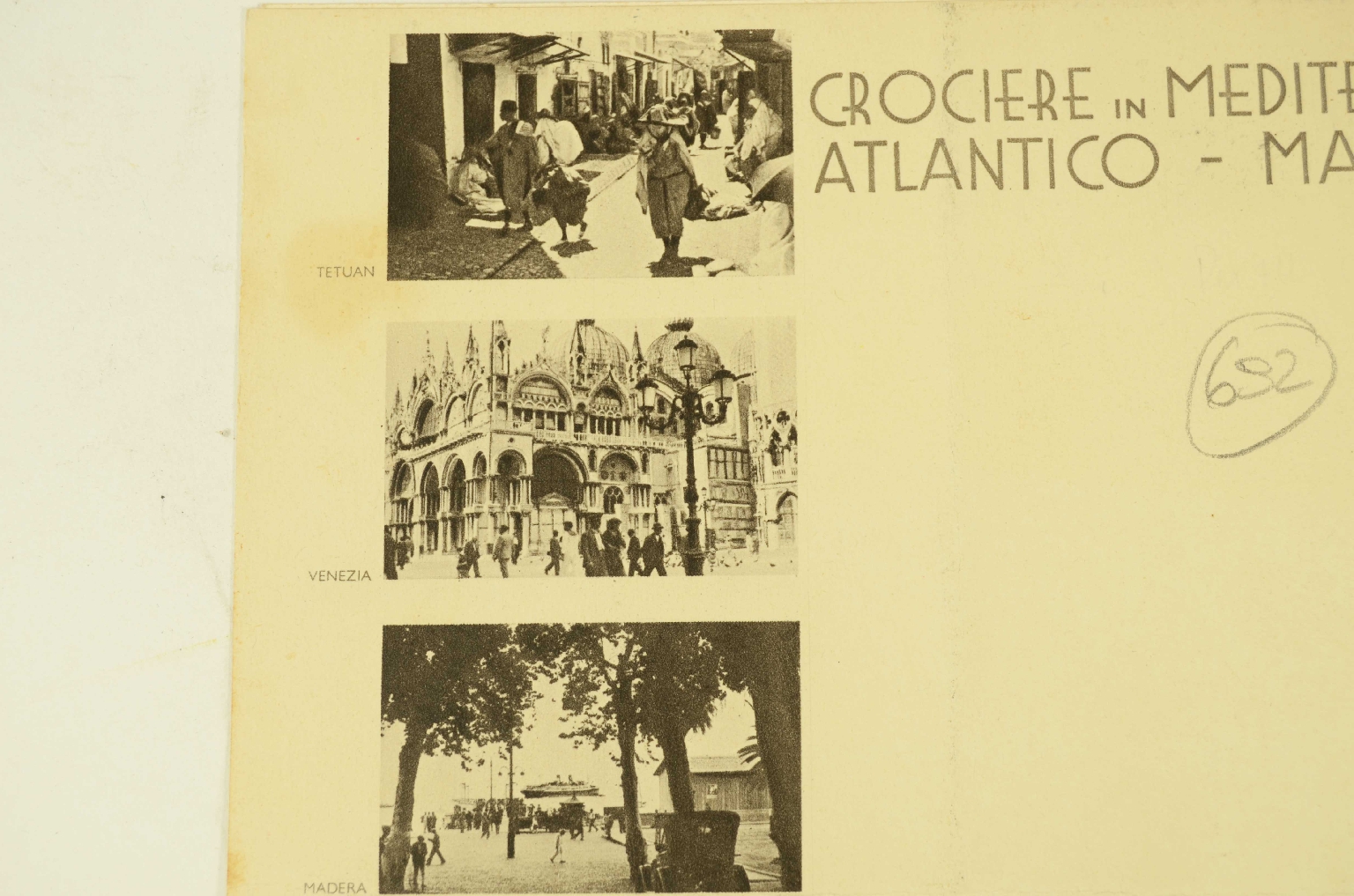 Transatlantico REX/R692-Menu Classe Turistica REX