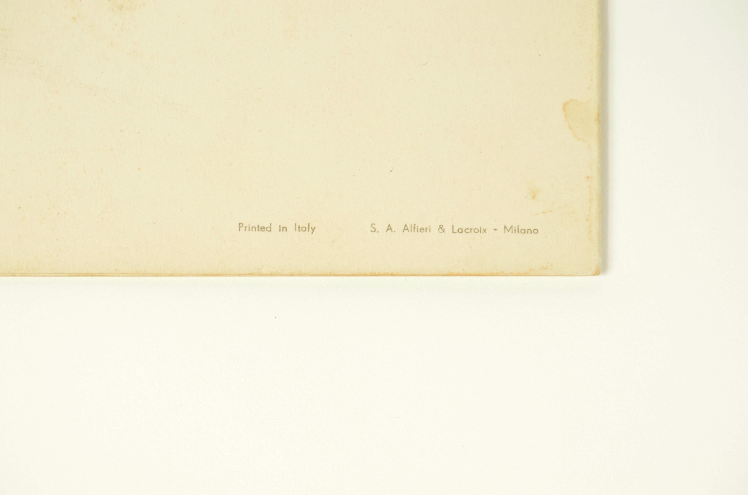 SS REX/R693-Turist Class Menu