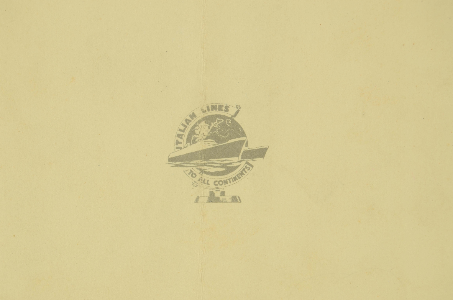 SS REX/R710-Tourist Class Menu