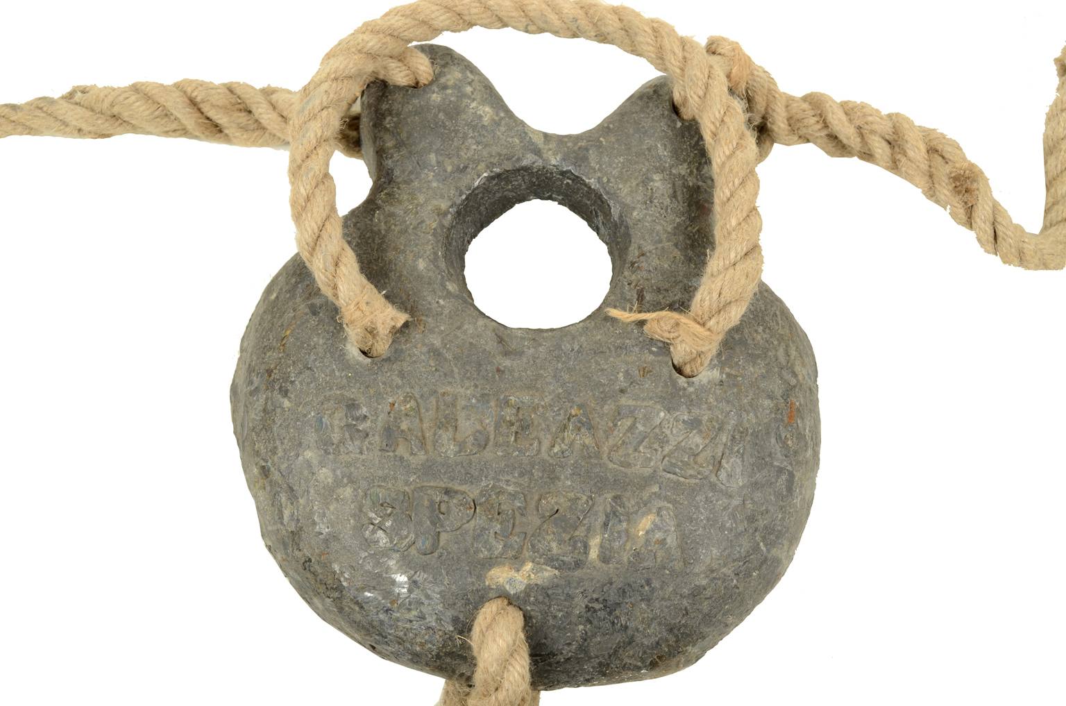 Nautical antiques/REX116-Pair of lead counterweights