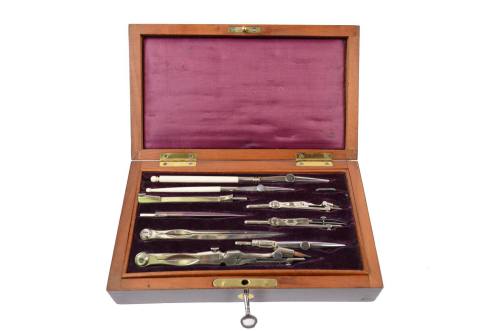 Code 5107 Box of brass compasses
